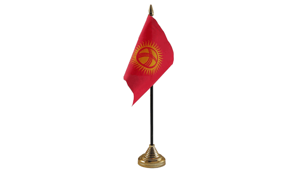Kyrgyzstan Table Flags